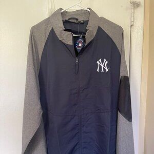 **NEW** New York Yankees Windbreaker Jacket - Authentic Blue & Gray L Size
